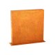 MURO C2 Corten Gartenpaneel, Design-Objekt aus Corten-Stahl, Materialdicke 2mm, Stellwand 90x15x Höhe 90 cm