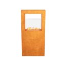 TRIO A Corten Biokamin, Design-Objekt aus Cortenstahl,...