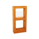 TRIO B Corten Biokamin, Design-Objekt aus Corten-Stahl,...