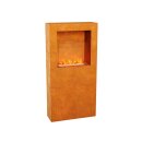 TRIO AZ Corten Biokamin, Design-Objekt aus Corten-Stahl,...