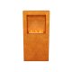 TRIO AZ Corten Biokamin, Design-Objekt aus Corten-Stahl, Materialdicke 2mm, 70x30x140 cm, dekorative  Befeuerung mit Bioethanol, witterungsbeständiges outdoor Feuer / Gartenkamin  made in EU (Versand kostenfrei*)