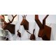 Gämsen-Geweih modern - Cortenstahl, Design-Objekt aus Corten-Stahl, rostig,  witterungsbeständig, Materialdicke 2mm, 20x50x70 cm, made in EU