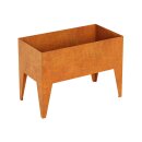 Pierna 2 Corten Metallblumentopf, Design-Objekt aus...