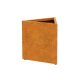 TRIANGO 2 Corten dreieckiger Gartentopf,  rostiges Design-Objekt aus Corten-Stahl, Materialdicke 2mm, 100x87x60 cm