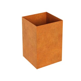 RAPIDO A3 Corten Metallblumentopf, Design-Objekt aus Corten-Stahl, Materialdicke 2mm, 60x60x90 cm, Pflanzcontainer rostig, quadratisch, made in EU (Versand kostenfrei*)