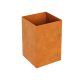 RAPIDO A3 Corten Metallblumentopf, Design-Objekt aus Corten-Stahl, Materialdicke 2mm, 60x60x90 cm, Pflanzcontainer rostig, quadratisch, made in EU (Versand kostenfrei*)