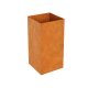 RAPIDO A4 Corten Metallblumentopf, Design-Objekt aus Corten-Stahl, Materialdicke 2mm, 60x60x120 cm, Pflanzcontainer rostig, quadratisch, made in EU (Versand kostenfrei*)