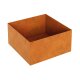 RAPIDO B4 Corten Metallblumentopf, Design-Objekt aus Corten-Stahl, Materialdicke 2mm, 90x90x45 cm, Pflanzcontainer rostig, quadratisch, made in EU (Versand kostenfrei*)