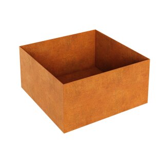 RAPIDO B7 Corten Metallblumentopf, Design-Objekt aus Corten-Stahl, Pflanzcotainer rostig, quadratisch 120x120x60 cm, Materialdicke 2mm, made in EU ( Versand kostenfrei *)