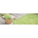 RAPIDO C3 Corten Metallblumentopf, Design-Objekt aus Corten-Stahl, Pflanzcontainer rostig, quadratisch 60x60x60 cm, Materialdicke 2mm, made in EU ( Versand kostenfrei *)