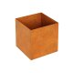 RAPIDO C3 Corten Metallblumentopf, Design-Objekt aus Corten-Stahl, Pflanzcontainer rostig, quadratisch 60x60x60 cm, Materialdicke 2mm, made in EU ( Versand kostenfrei *)