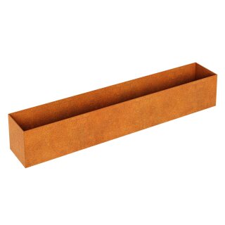 RAPIDO L3 Corten Metallblumentopf, Design-Objekt aus Corten-Stahl, Pflanzcontainer rostig 180x30x Höhe 30 cm, Materialdicke 2mm, made in EU ( Versand kostenfrei *)
