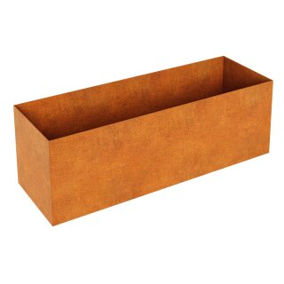 RAPIDO L7 Corten Metallblumentopf, Design-Objekt aus Corten-Stahl, Pflanzcontainer rostig 180x60x Höhe 60 cm, Materialdicke 2mm, made in EU ( Versand kostenfrei *)