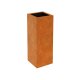 DEPO 4 Corten Metallblumentopf mit Kunststoff-Innenbehälter, Design-Objekt aus Corten-Stahl, Pflanzkübel 45x45x Höhe 120 cm, Materialdicke 2mm,  outdoor und indoor nutzbar, made in EU ( Versand kostenfrei *)