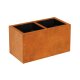 DEPO 5 Corten Metallblumentopf mit Kunststoff-Innenbehälter,  Design-Objekt aus Corten-Stahl, Pflanzkübel 85x45x Höhe 45 cm, Materialdicke 2mm,  outdoor und indoor nutzbar, made in EU ( Versand kostenfrei *)