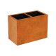 DEPO 6 Corten Metallblumentopf mit Kunststoff-Innenbehälter, Design-Objekt aus Corten-Stahl, Pflanzkübel 85x45x Höhe 60 cm, Materialdicke 2mm,  outdoor und indoor nutzbar, made in EU ( Versand kostenfrei *)