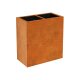 DEPO 7 Corten Metallblumentopfmit Kunststoff-Innenbehälter, Design-Objekt aus Corten-Stahl, Pflanzkübel 85x45x Höhe 90 cm, Materialdicke 2mm,  outdoor und indoor nutzbar, made in EU ( Versand kostenfrei *)