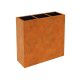 DEPO 12 Corten Metallblumentopfmit Kunststoff-Innenbehälter, Design-Objekt aus Corten-Stahl, Pflanzcontainer 125x45x Höhe120 cm, Materialdicke 2mm,  outdoor und indoor nutzbar, made in EU ( Versand kostenfrei *)