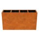 DEPO 15 Corten Metallblumentopf mit Kunststoff-Innenbehälter,  Design-Objekt aus Corten-Stahl, Pflanzcontainer 165x45x Höhe 90 cm, Materialdicke 2mm,  outdoor und indoor nutzbar, made in EU ( Versand kostenfrei *)