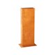 ESPADA A2  Corten Stellwand / Stele geschlossen, Stadt-Barriere /   Garten-Zaun Element / Design-Objekt aus Corten-Stahl  30x15x Höhe 90 cm, Materialdicke 2mm, made in EU