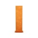 ESPADA A3  Corten Stellwand / Stele geschlossen, Stadt-Barriere /   Garten-Zaun Element / Design-Objekt aus Corten-Stahl   30x15x Höhe120 cm, Materialdicke 2mm, made in EU