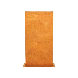 ESPADA B3  Corten Stellwand / Stele geschlossen, Stadt-Barriere /   Garten-Zaun Element / Design-Objekt aus Corten-Stahl      60x15x Höhe120 cm, Materialdicke 2mm, made in EU ( Versand kostenfrei *)