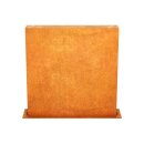 ESPADA C2 Corten Stellwand / Stele geschlossen, Stadt-Barriere /  Garten-Zaun Element / Design-Objekt aus Corten-Stahl  90x15x Höhe 90 cm, Materialdicke 2mm, made in EU ( Versand kostenfrei *)