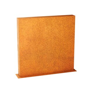 ESPADA D3 Corten Stellwand / Stele geschlossen, Stadt-Barriere /   Garten-Zaun Element / Design-Objekt aus Corten-Stahl   120x15x Höhe120 cm, Materialdicke 2mm, made in EU ( Versand kostenfrei *)