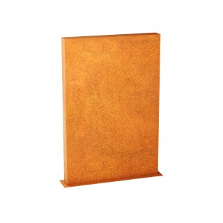 ESPADA D5  Corten Stellwand / Stele geschlossen, Stadt-Barriere /   Garten-Zaun Element / Design-Objekt aus Corten-Stahl  120x15x Höhe180 cm, Materialdicke 2mm, made in EU ( Versand kostenfrei *)