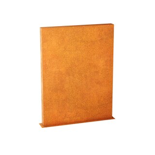 ESPADA E6  Corten Stellwand / Stele geschlossen, Stadt-Barriere /   Garten-Zaun Element / Design-Objekt aus Corten-Stahl  150x15x Höhe 200 cm, Materialdicke 2mm, made in EU ( Versand kostenfrei *)