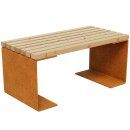 CHAN 2 Corten Bank,Rostiges Design-Objekt aus extra...