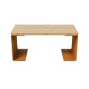 CHAN 2 Corten Bank, rostiges Design-Objekt aus extra...