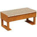 GORDO 2 Corten Bank, Rostiges Design-Objekt aus extra...