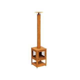 Gartenkamin aus Cortenstahl, Design-Objekt aus Corten-Stahl, Materialdicke 3mm, Gartenkamin 50x50x230 cm, made in EU ( Versand kostenfrei *)