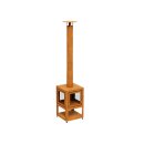 Gartenkamin aus Cortenstahl, Design-Objekt aus...