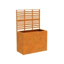 COVERRA 1A Corten Blumentopf / Planzkübel mit Paneel...
