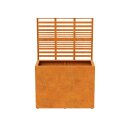 COVERRA 1A Corten Blumentopf / Planzkübel mit Paneel / Spalier, rostiges Design-objekt aus Corten-Stahl, Materialdicke 2mm,120x60x180 cm, Trenner Indoor / Outdoor, made in EU ( Versand kostenfrei *)