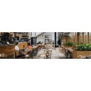 COVERRA 1A Corten Blumentopf / Planzkübel mit Paneel / Spalier, rostiges Design-objekt aus Corten-Stahl, Materialdicke 2mm,120x60x180 cm, Trenner Indoor / Outdoor, made in EU ( Versand kostenfrei *)