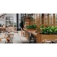 COVERRA 1A Corten Blumentopf / Planzkübel mit Paneel / Spalier, rostiges Design-objekt aus Corten-Stahl, Materialdicke 2mm,120x60x180 cm, Trenner Indoor / Outdoor, made in EU ( Versand kostenfrei *)