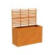 COVERRA 2A Corten Blumentopf / Planzkübel mit Paneel / Spalier, rostiges Design-Objekt aus Corten-Stahl, Materialdicke 2mm,150x60x180 cm, Trenner Indoor / Outdoor, made in EU ( Versand kostenfrei *)