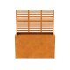 COVERRA 2A Corten Blumentopf / Planzkübel mit Paneel / Spalier, rostiges Design-Objekt aus Corten-Stahl, Materialdicke 2mm,150x60x180 cm, Trenner Indoor / Outdoor, made in EU ( Versand kostenfrei *)