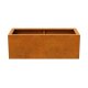 Pflanzcontainer aus Cortenstahl ohne Boden NOFONDO 1, kleines Hochbeet 115x50x40 cm, Materialdicke 2mm, made in EU
