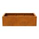 Pflanzcontainer aus Cortenstahl ohne Boden NOFONDO 2, niedriges Hochbeet aus Corten-Stahl 140x80x40 cm , Materialdicke 2mm, made in EU ( Versand kostenfrei *)