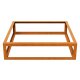Corten PAQUETE VACIO 2 Beeteinfassung  / Zaun / Rank-Barriere / kommunaler Beet-Schutz, offenes Rahmen-Design aus Corten-Stahl 120x120x30 cm, Materialdicke 2mm, made in EU