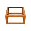 Corten PAQUETE VACIO 3 Beeteinfassung  / Zaun / Rank-Barriere / kommunaler Beet-Schutz,  offenes Rahmen-Design aus Corten-Stahl 60x60x30 cm, Materialdicke 2mm, made in EU