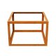 Corten PAQUETE VACIO 4 Beeteinfassung   / Zaun / Rank-Barriere  / kommunaler Beet-Schutz,  offenes Rahmen-Design aus Corten-Stahl 90x90x60 cm, Materialdicke 2mm, made in EU