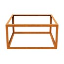 Corten PAQUETE VACIO 5 Beeteinfassung   / Zaun / Rank-Barriere / kommunaler Beet-Schutz, offenes Rahmen-Design aus Corten-Stahl 120x120x60 cm, Materialdicke 2mm, made in EU