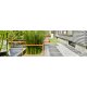 Corten PAQUETE VACIO 5 Beeteinfassung   / Zaun / Rank-Barriere / kommunaler Beet-Schutz, offenes Rahmen-Design aus Corten-Stahl 120x120x60 cm, Materialdicke 2mm, made in EU