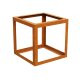Corten PAQUETE VACIO 6 Beeteinfassung  / Zaun / Rank-Barriere / kommunaler Beet-Schutz,  offenes Rahmen-Design aus Corten-Stahl 60x60x60 cm, Materialdicke 2mm, made in EU