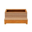 BASTIDOR 2 Corten Bank modern, rostiges Design-Objekt aus...